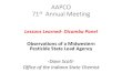 AAPCO 71st Annual Meeting...AAPCO 71st Annual Meeting Lessons Learned- Dicamba Panel Observations of a Midwestern Pesticide State Lead Agency -Dave Scott- Office of the Indiana State
