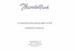 Thunderfunk Bass Amp Owner’s Manualc3.zzounds.com/media/Thunderfunk_Owners_Manual-b84a905a...Use common sense. DO NOT operate at high volume levels or at levels that are uncomfortable