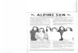 ALPINE · ALPINE America's Tinest Newspaper SUN Best Climate, in US by.Government Report Vol. 18 No. 17 Alpine, Calif. 92001 Friday, April 25, 1969 10¢ ONLY 6 IN MISS ALPINE RACE