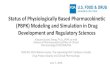 Status of Physiologically Based Pharmacokinetic (PBPK ...€¦ · 07/06/2019  · Status of Physiologically Based Pharmacokinetic (PBPK) Modeling and Simulation in Drug Development