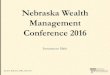 Nebraska Wealth Management Conference 2016 · 2016. 10. 18. · David E. Hultstrom, MBA, CFP, CFA. Distribution of Stock Returns (Continued) •Points of (possible) interest: –Daily