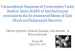 Transcriptional Response of Transcription Factor March ... · AFT2, ERT1, FHL1, GAL3, GCN4, GLN3, HAP4, IFH1, SUT2, TOD6,YGR067C Worst Fit Genes: MPB1, PHO2, SUM1 There was a total