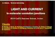 LIGHT AND CURRENT SS presentation.pdf · A. Nitzan, Tel Aviv University LIGHT AND CURRENT In molecular condutionjunctions Thanks W. Belzig, A. Burin, B. Feinberg, M. Galperin, J