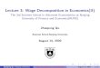 Lecture 3: Wage Decomposition in Economics(II) · Zhaopeng Qu (Nanjing University) Wage Decomposition in Economics(II) August 14, 2020 3/36 Wage Decomposition in Economics It is a