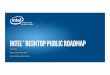 Intel® Desktop public roadmap · Intel® Core™ i7 processor Extreme Edition: i7-6950X Intel® Core™ i7 processors: i7-6900K, i7-6850K, i7-6800K Intel® Chipset: Intel® X99 Chipset