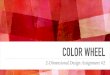 COLOR WHEEL (2) - WordPress.com · COLOR WHEEL A color wheel or color circle is an abstract illustrative organization of color hues around a circle, which shows the relationships