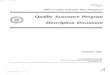 Quality Assurance Program Description Document. · 7.1 OCRWM CONTROL OF PURCHASED SERVICES ... assignment of responsibilities reflects the philosophy that the line organization achieves
