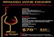 SPANISH WINE DINNER - Chope...Fricando Crema catalana Food $45++ $78 without wines ++ Booking Tapas Club Orchard Central 181 Orchard Road, #02-13 91131677 Orchard@tapasclub.com Tapasclub.com