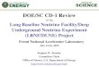 DOE/SC CD-1 Review · 2017. 11. 30. · OFFICE OF SCIENCE DOE/SC CD-1 Review of the Long Baseline Neutrino Facility/Deep Underground Neutrino Experiment (LBNF/DUNE) Project Fermi
