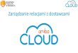 Zarządzanie relacjami z dostawcami - Aruba Cloud · TaaS CTP Cloud Trust Response Manager (CTRM) SAS70, SSAE 16, PCI DSS, ISO27001….. Podsumowanie Technologia •Wymogi biznesowe