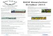 BASC Newsletter October2015€¦ · BASC Newsletter October 2015 October Diary Dates BASC Mini Meet (Improvers through to Gold squad) Sunday 4th October 2015 at Grangemouth Sports