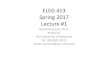 ELEG 413 Spring 2017 Lecture #1 - University of Delawaremirotzni/ELEG413/ELEG413lec1.pdf · ELEG 413 Spring 2017 Lecture #1 Mark Mirotznik, Ph.D. Professor. The University of Delaware