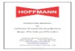 OPERATING MANUAL for Hoffmann Dovetail Routing Machine ... Files/2018... · The Hoffmann Dovetail Routing Machine models PP2-TAB and PP2-TAB/4 is designed to rout dovetail shaped