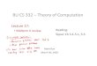 Lecture 17 - Boston University · Lecture 17: • Midterm II review Reading: Sipser Ch 3.1‐5.1, 5.3 Mark Bun March 30, 2020. Format of the Exam 4/1/2020 CS332 ‐Theory of Computation