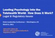 Leading Psychology into the Telehealth World: How Does it ... · Telehealth reimbursement Issues •Lack of universal reimbursement policy for telehealth services among public & private
