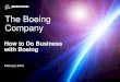 The Boeing Companysbir.nasa.gov/sites/default/files/2_Boeing.pdf · The Boeing Company How to Do Business with Boeing February 2016. ... Register your company – Supplier Diversity