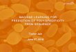 MACHINE LEARNING FOR PREDICTION OF POLY-SPECIFICITY FROM SEQUENCE Tushar … · 2018. 7. 17. · machine learning for prediction of poly-specificity from sequence tushar jain june