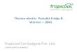 Tropicool Car Gadgets Pvt. Ltd. - Amazon S3 · Min. Temp. -3°c (at 25°c ambient). Max Temp. 60°c Painted Aluminium internal cabinet Temperature control Dial Secured Lid lock system