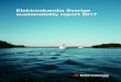 Elektroskandia Sverige sustainability report 2017 · 2 Contents Elektroskandia Sverige sustainability report 2017 1 The logistics centre of the future 3 The year in brief 4 Company