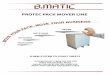 PROTEC PACK MOVER LINE - B.MATIC · 1- The counting head can support a wide range of sheets weights (from 40GSM to 800GSM*) ... -Pack Mover with Pre-Feeder for insertion cover sheet