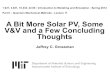 Part II Lesson 11 A bit more solar PV, some verification & … · 2020. 1. 3. · 1.021, 3.021, 10.333, 22.00 : Introduction to Modeling and Simulation : Spring 2012. Part II –