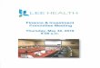 AGENDA - Lee Health | Lee Health · 2019. 12. 18. · AGENDA FINANCE & INVESTMENT COMMITTEE MEETING MAY 30, 2019 AT 9:00 A.M. Gulf Coast Medical Center – Boardroom (Medical Office