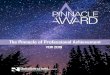 The Pinnacle of Professional Achievement ... Pinnacle Awards Classes of Pinnacle Membership Member: