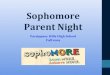 Sophomore Fall 2019 Parent Night Parsippany Hills High Schoolparsippanyhhs.ss9.sharpschool.com/UserFiles/Servers... · PHHS School Counselors All counselors have 9-12 students: Ms
