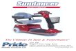 UK Sundancer om - Pride Mobility Products Corp.€¦ · Specifications Length: 106.7 cm (42”) Width: 58 cm (22.75”) Tyres: Type: Pneumatic Front: 5 cm x 20 cm (2” x 8”) Rear: