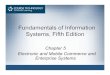 Fundamentals of Information Systems, Fifth Editionmhtay/ITEC110/Fundamental... · electronic storefronts – Cybermall ... – Encourages shoppers to do Web-based price comparisons