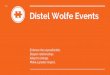 Distel Wolfe Events - Amazon S3 · Fundraising Management from Indiana University. Carol Distel, Director of Operations An Army veteran, writer and 2014 winner of Citi Realize Your
