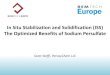 In Situ Stabilization and Solidification (ISS) The …...In Situ Solidification-Stabilization In Situ Solidification-Stabilization (ISS) –Contaminant immobilization or mass flux