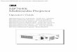 MP7640i Multimedia · PDF file MP7640i Proyector de Multimedia - Guía del usuario MP7640i Proiettore Multimediale - Guida dell' operatore MP7640i Multimedia Projector - Gebruiksaanwijzing