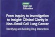 From Inquiry to Investigation to Insight: Clinical Clarity in · PDF file 2019. 12. 6. · EGFR in NSCLC •10% of NSCLC cases in North America •30%–50% of NSCLC cases in East