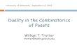 Duality in the Combinatorics of Posetsreiner/seminar_fall14_files/trotter.pdf · Height of a Poset Definition The heightof a poset P is the maximum size of a chain in P. Proposition