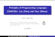 Principles of Programming Languages COMP251: Lex (Flex) and Yacc (Bison)dekai/251/lectures/cfg-tools/h.cfg-tools.pdf · 2007. 9. 25. · Principles of Programming Languages COMP251: