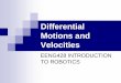 Differential Motions and V · PDF file dYB differential motion of B Jacobian differential motion of joints clx dt clYB C 2 sin(01 + C sin 01 COS 01 C 2 COS(OI clYB dt dt C 2 sin(01