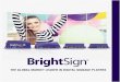 THE GLOBAL MARKET LEADER IN DIGITAL SIGNAGE PLAYERS · Designed exclusively for digital signage, BrightSign’s slim OS delivers superior signage capabilities and exceptional 4K and