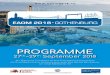 PROGRAMME - EAOM 2018eaom2018.se/wp-content/uploads/2018/09/EAOM2018... · My dear Colleagues and Friends, The European Association of Oral Medicine (EAOM) will hold its 14th biennial