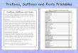 Prefixes, Suffixes and Roots Printables - Minds in Bloom · Prefixes, Suffixes, and Roots These 40 ready—to—use printables (with answer keys) are designed to help your students