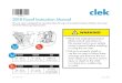 FO18USF2 2018 Foonf Instruction Manual - Clek Inc. - Infant · Car Seat Features – Front 1 Seat Cushion 2 Shoulder Harness Slots 3 Shoulder Harness Covers ... • Use only in a