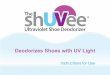 Deodorizes Shoes with UV Light - The shUVee® Ultraviolet · 2017. 7. 7. · 3 Never look at the UV light from The shUVee® Ultraviolet Shoe Deodorizer. Greetings! Thank you for purchasing