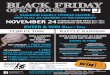 BLACK FRIDAY - columbusjcc.org · BLACK FRIDAY at the DIAMOND FAMILY FITNESS CENTER OPEN TO ALL JCC MEMBERS AND THE COMMUNITY The Jewish Community Center of Greater Columbus 1125