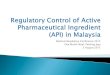 National Regulatory Conference 2015 One World Hotel ... · Where a Certificate of Suitability (CEP) of Monographs of the EDQM for an API is available Drug Master File (DMF) of such