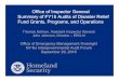 Office of Inspector General Summary of FY15 Audits of Disaster … · 2016. 9. 29.  · Office of Inspector General Summary of FY15 Audits of Disaster Relief Fund Grants, Programs,
