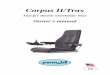 Corpus II/Trax - AbleTrader.com · the head support can be adjusted and its angle to the back rest can also be adjusted. The head support is made with foam rubber and is covered with