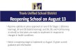 Travis Unified School District Reopening School on August 13 Travis Unified School District. ... 2A