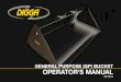 GENERAL PURPOSE (GP) BUCKET OPERATOR’S MANUAL · 2019. 10. 2. · 8 PM-000146 - GP Bucket Operators Manual - June 2018 WARNING WARNING WARNING 4 SAFETY PRECAUTIONS - GENERAL INFORMATION