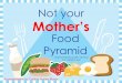 Food Pyramid - Cristina M Hunter Myers€¦ · Food Pyramid Improving the quality of food our children eat. A presentation by Cristina Hunter Myers The Food Pyramid came out in 1992,