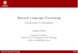 Natural Language Processing - Uppsala Universitynivre/master/NLP-Probability...Natural Language Processing Joint, Conditional and Marginal Probability Joakim Nivre Uppsala University